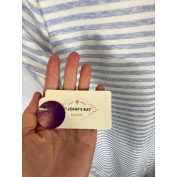 NWT St Johns Bay Striped Active Dress Size Small - Picture 4 of 6